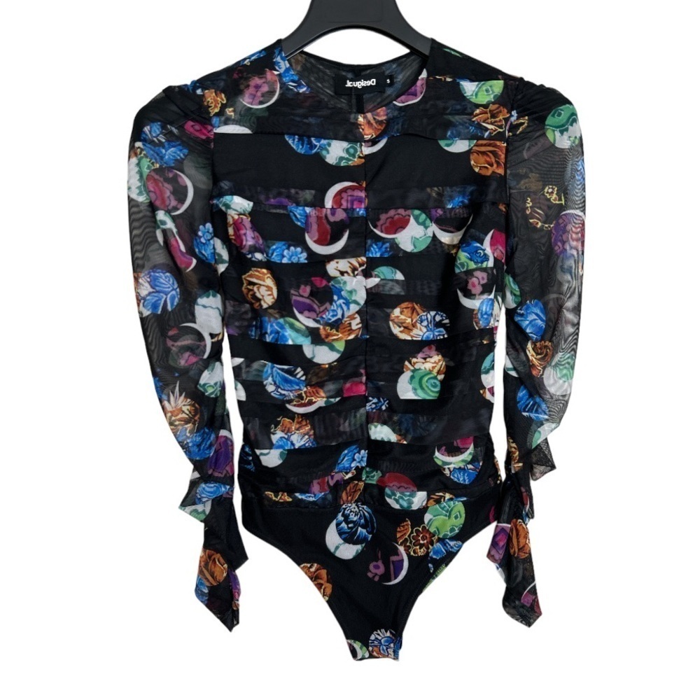 Desigual Polka Dot Print Body Suit Size S